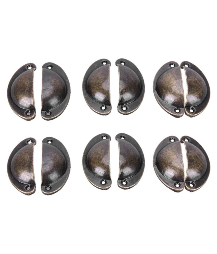 12pcs Antique Cupboard Cabinet Door Knob Drawer Furniture Shell