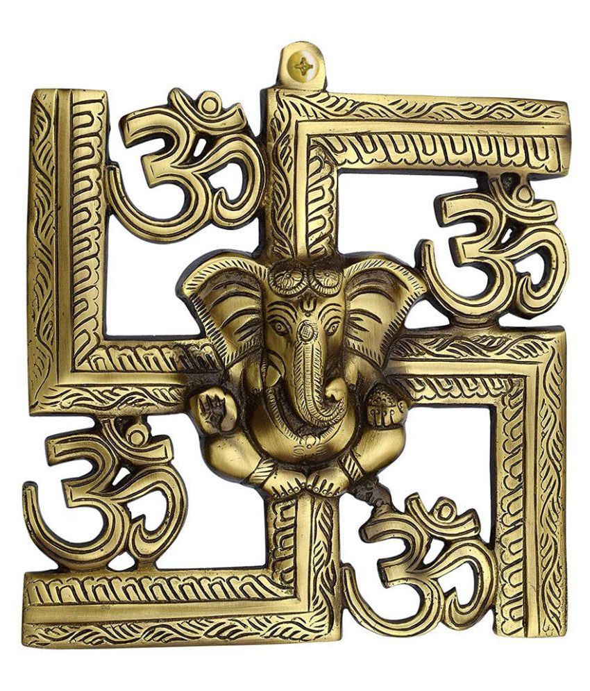     			Brass Ganesha Idol 22 x 20 cms Pack of 1