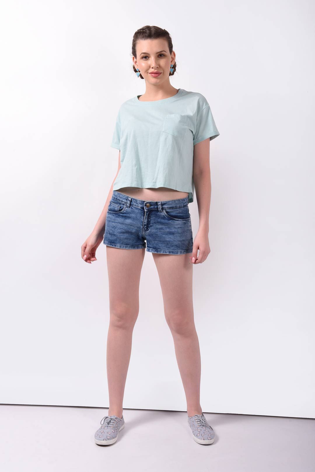 denim hot pants womens