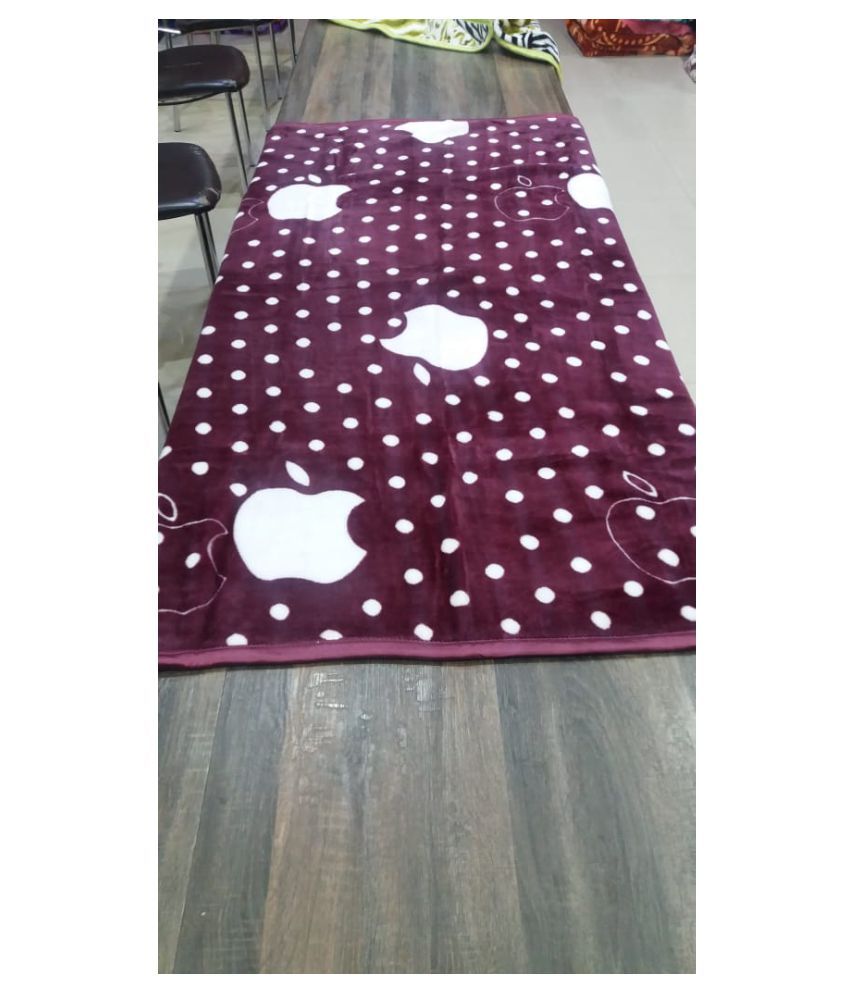 Sparsh Elite Luxury S B Blankets Single Poly Mink Polka Blanket Sparsh Elite Luxury S B Blankets Single Poly Mink Polka Blanket