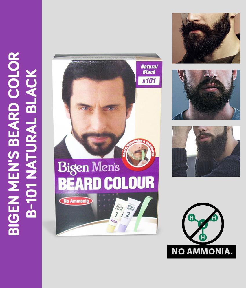 Buy Bigen Men's Beard Color B-101 Natural Black Online at Best Price in  India - Snapdeal