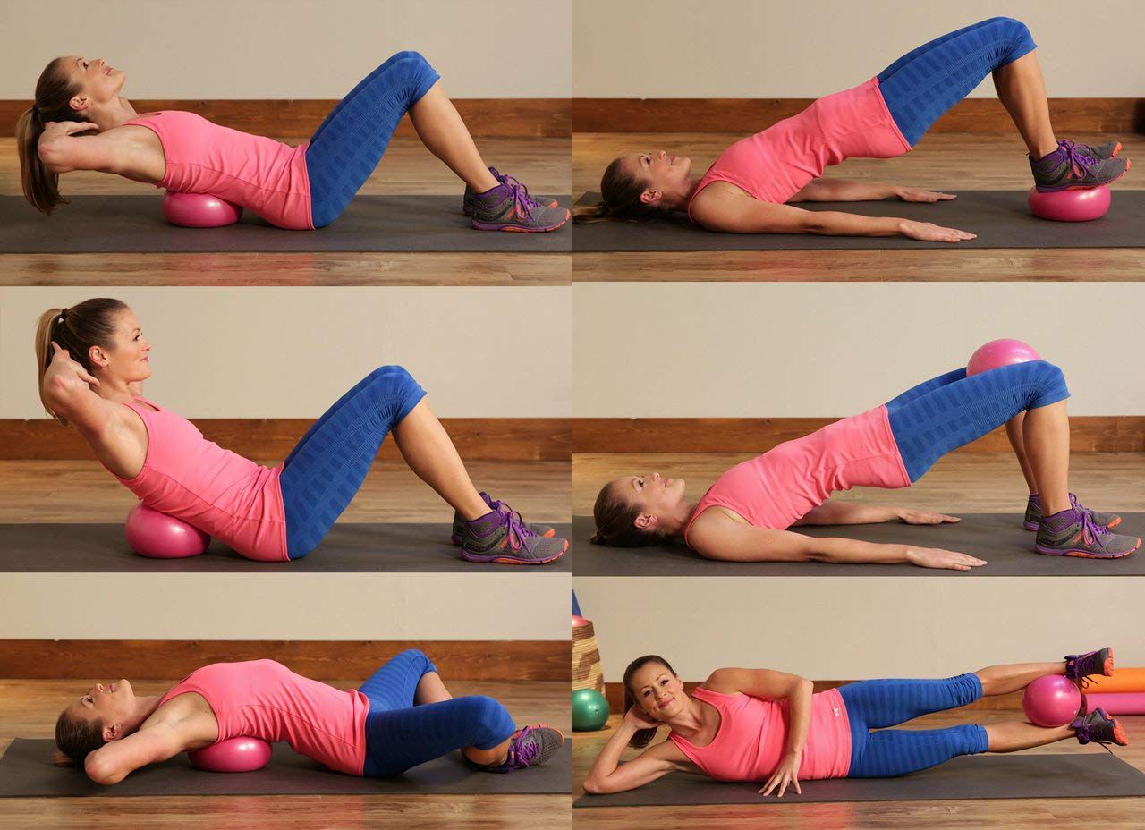 small stability ball exercises