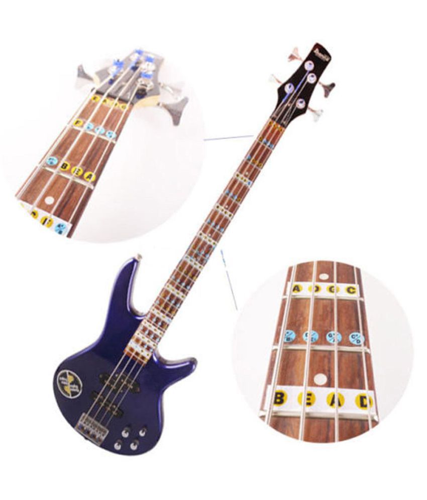 Bass Guitar Fretboard Note Labels Fret Stickers 