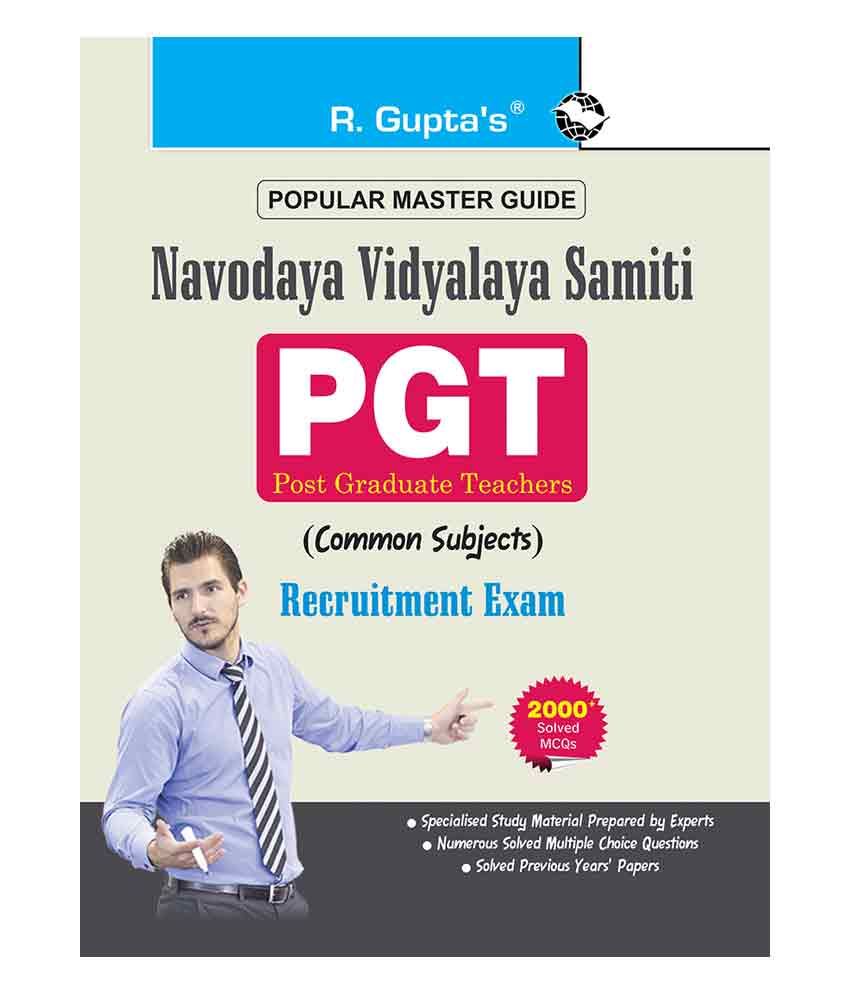     			Navodaya Vidyalaya Samiti: PGT (Common Subject) Recruitment Exam Guide