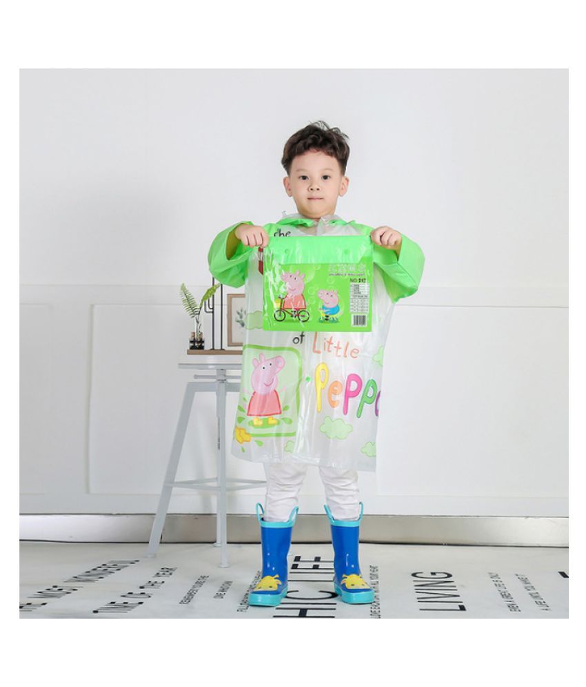 COLOGO 1PC Transparent Green Peppa Pig 