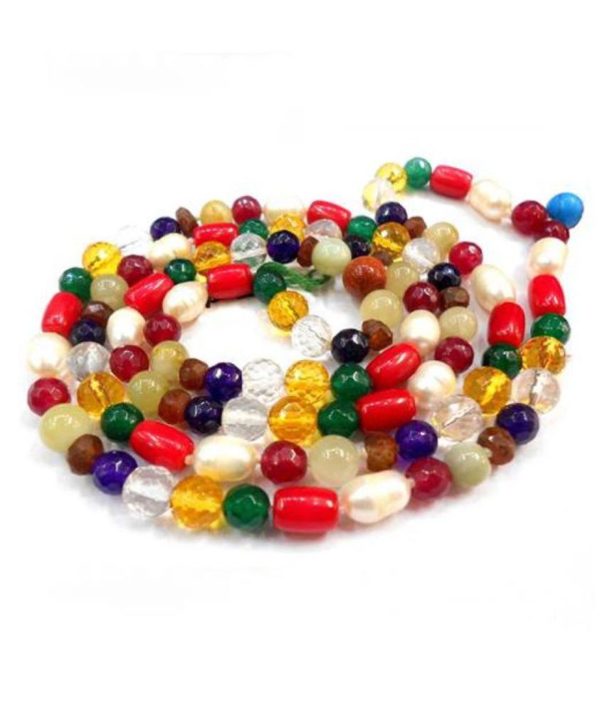     			Navratna Mala Natural & Original Beads navgrah 108 Beads mala by Ceylonmine