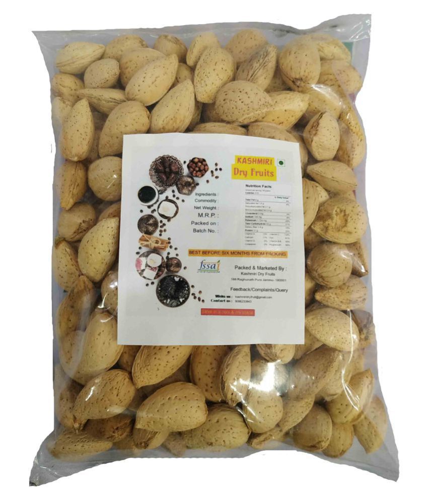 Kashmiri Dry Fruits Almond (Badam) 450 g: Buy Kashmiri Dry Fruits Almond (Badam) 450 g at Best 