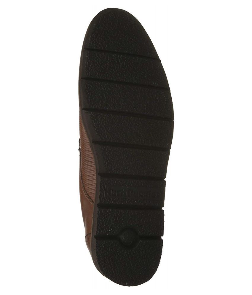 genuine leather hush puppies