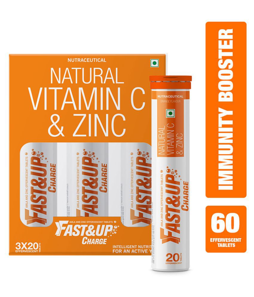     			Fast&Up Charge (Pack of 3) 300 gm Orange Vitamins Tablets