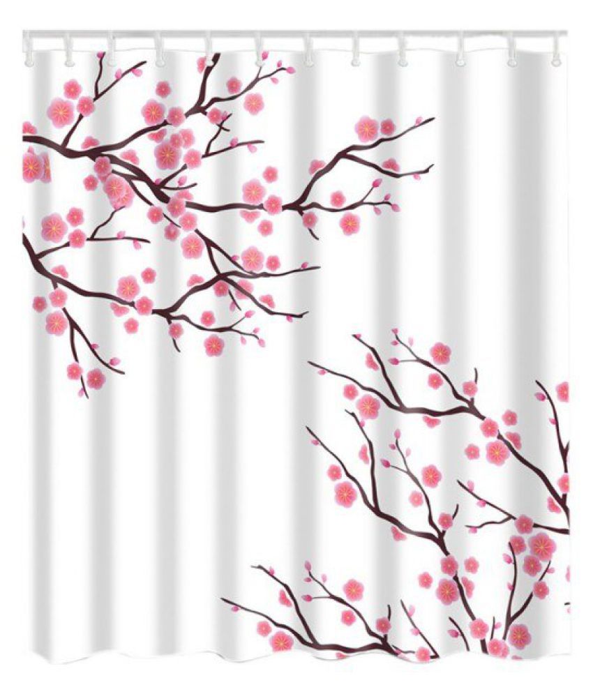 Ocean Shell Dandelion Plant Pattern Shower Curtain Decor By Plum