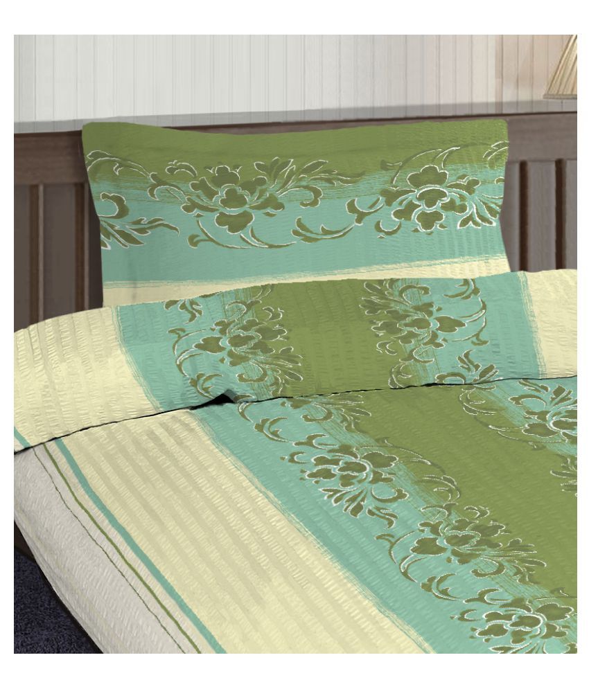 Pizuna Linens Single Cotton Green Printed Dohar Buy Pizuna Linens