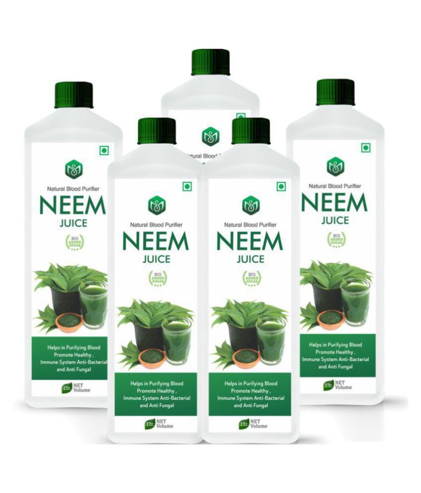 Scorlife Neem Juice Sugar Free [Pack of 5] Health Drink 1000 ml Buy