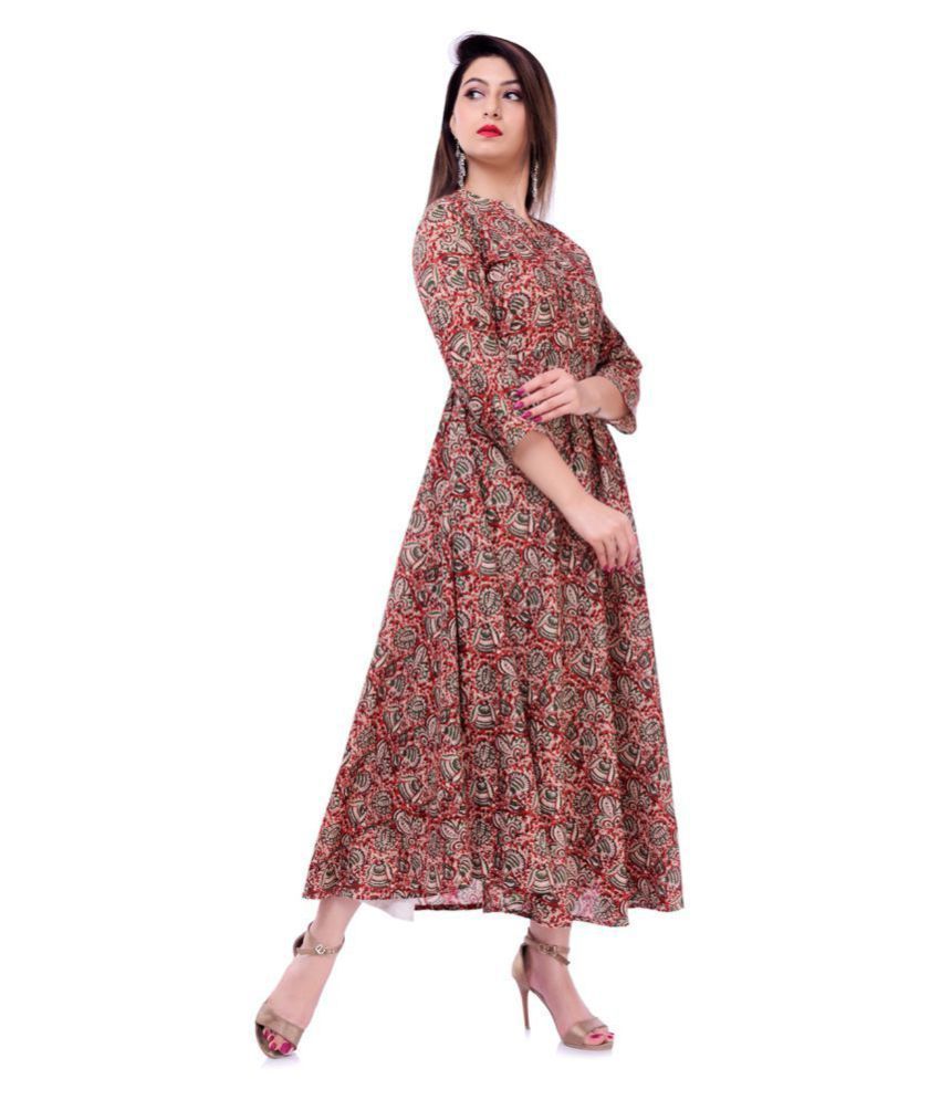 anarkali cotton kurti