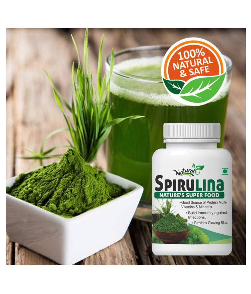 NATURAL HEALTH CARE SPIRULINA NATURAL SUPER FOOD GOOD 500 mg Natural Multivitamins Capsule Pack