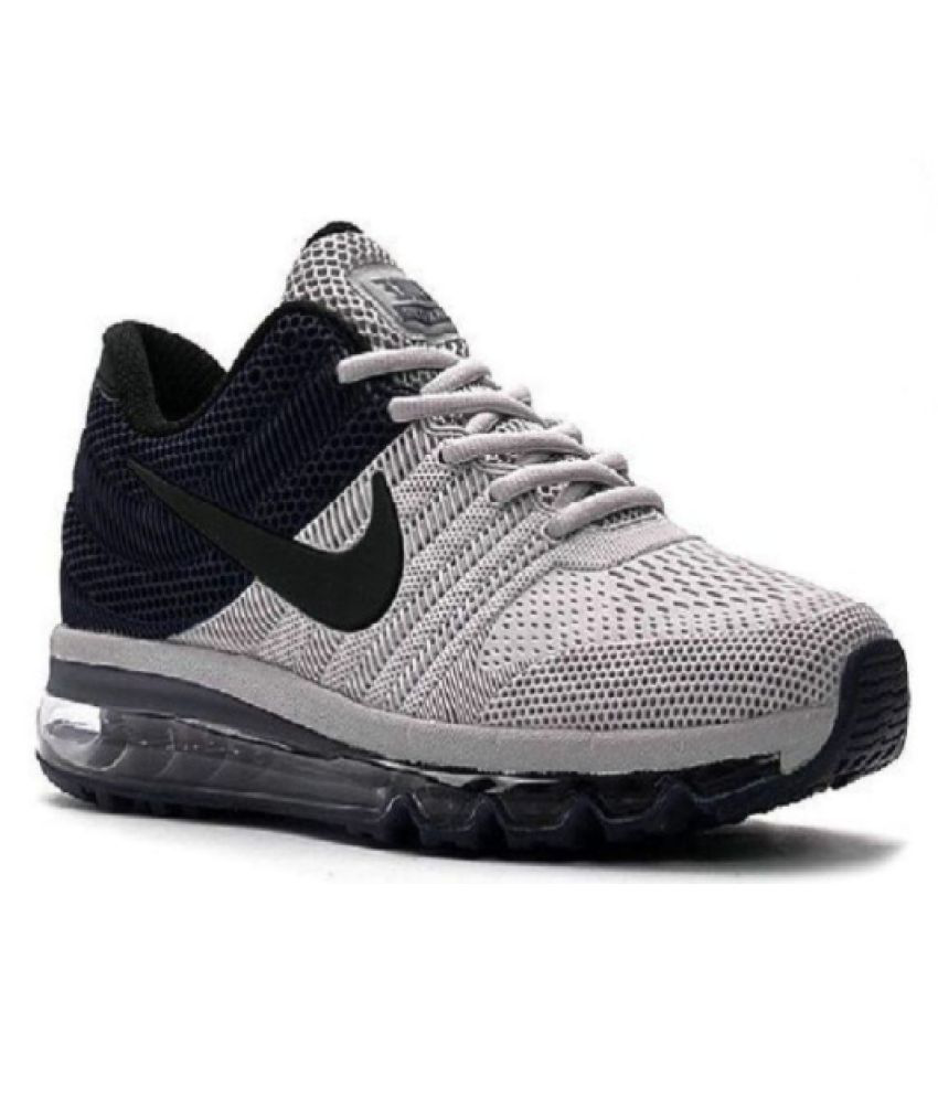 nike air max 2017.5 rubber grey running shoes