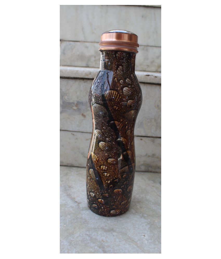 KV MINAKARI COPPER BOTTLES2 Multicolour 1000 mL Copper Water Bottle set of 2 Buy Online at