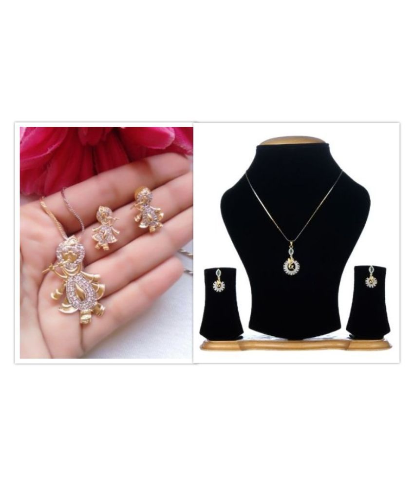 Darshini Designs daily wear pendant set 