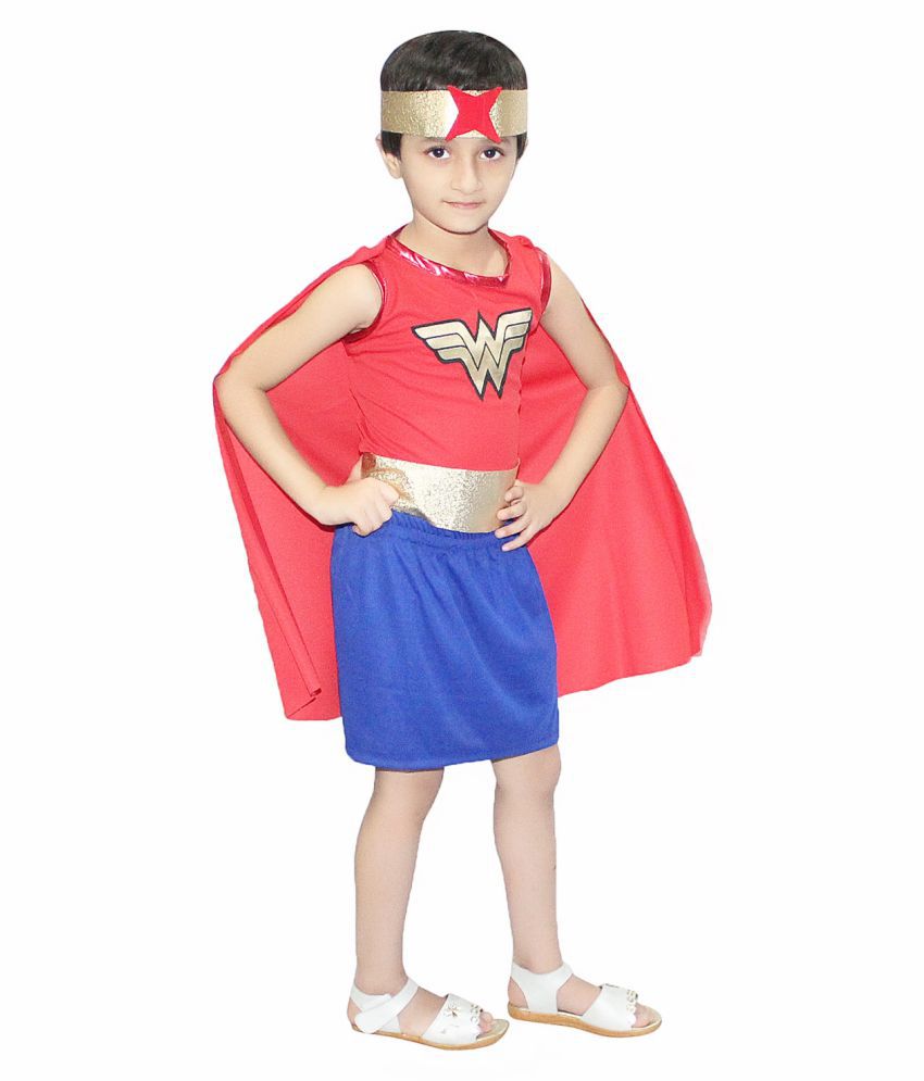     			Kaku Fancy Dresses Girls Super Hero Costume For Kids School Annual function/theme Party/Competition/Stage Shows/Birthday Party Dress