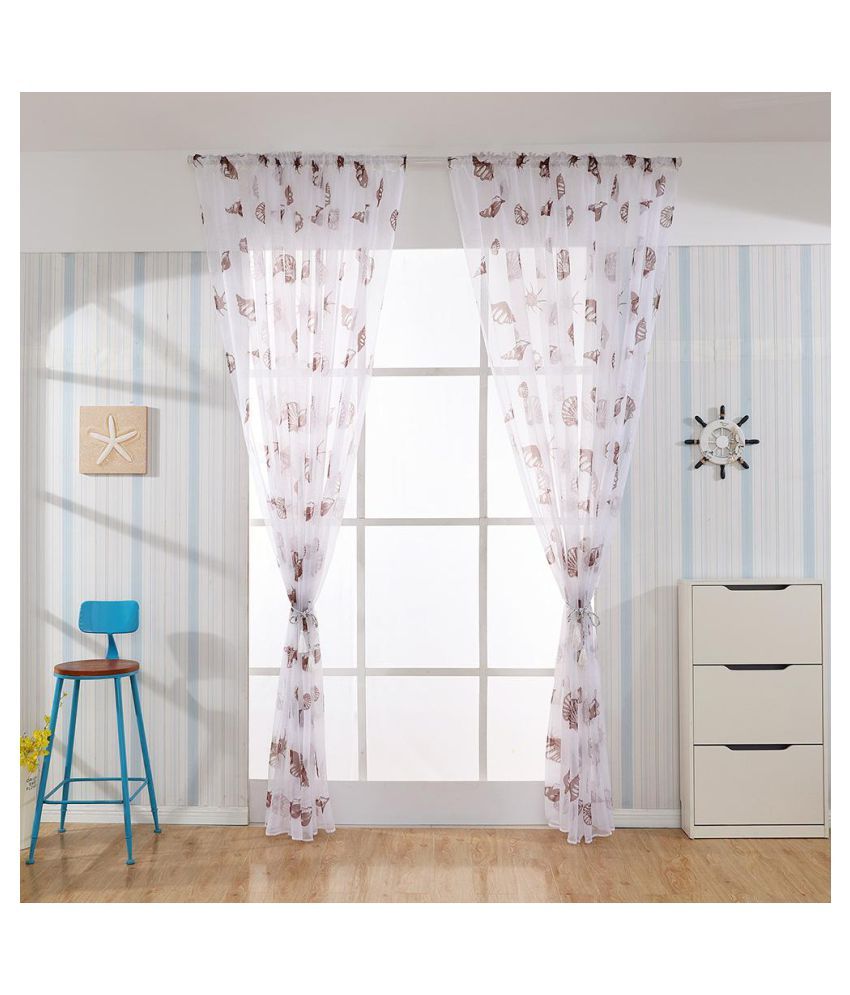 Sea Snail Print Blackout Curtains Living Room Window Drapes