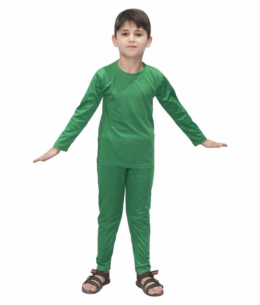     			Kaku Fancy Dresses Green Track Suite Costume For Kids School Annual function/Theme Party/Competition/Stage Shows/Birthday Party Dress