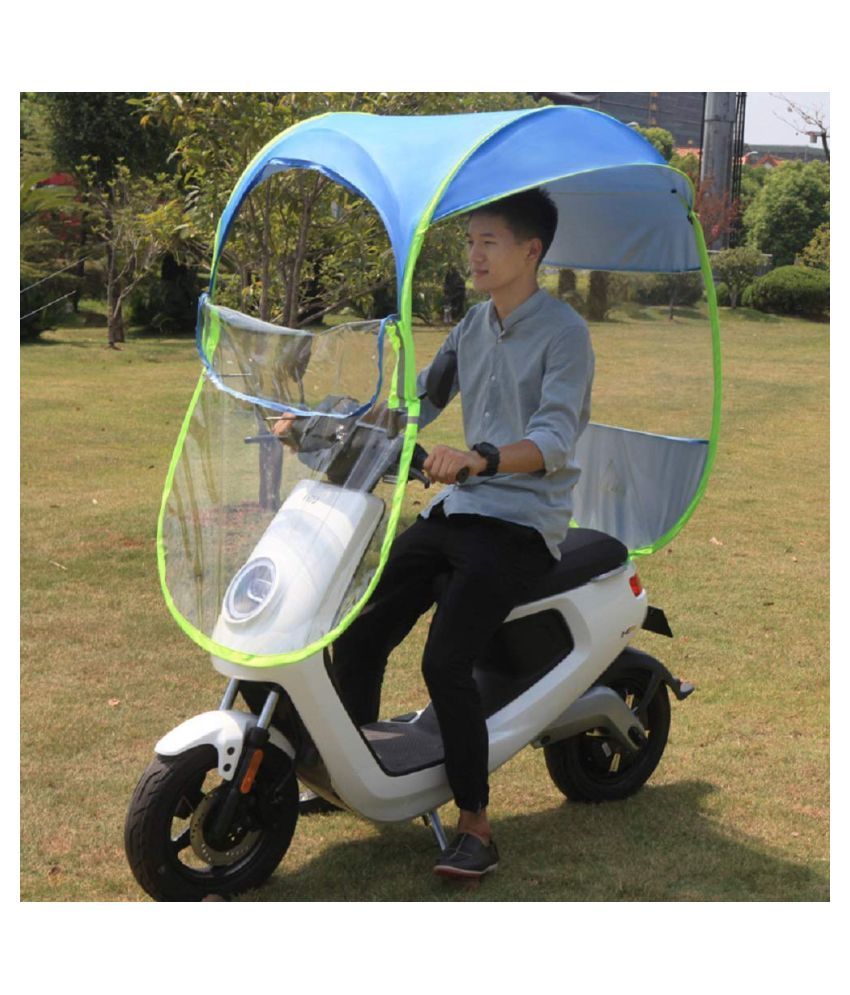 two wheeler rain umbrella