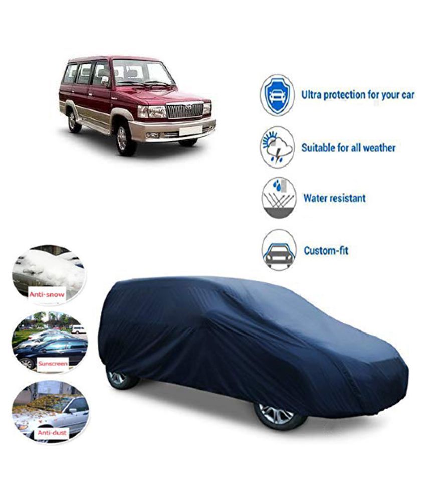 QualityBeast Car Body Cover for Toyota Qualis Blue Buy QualityBeast