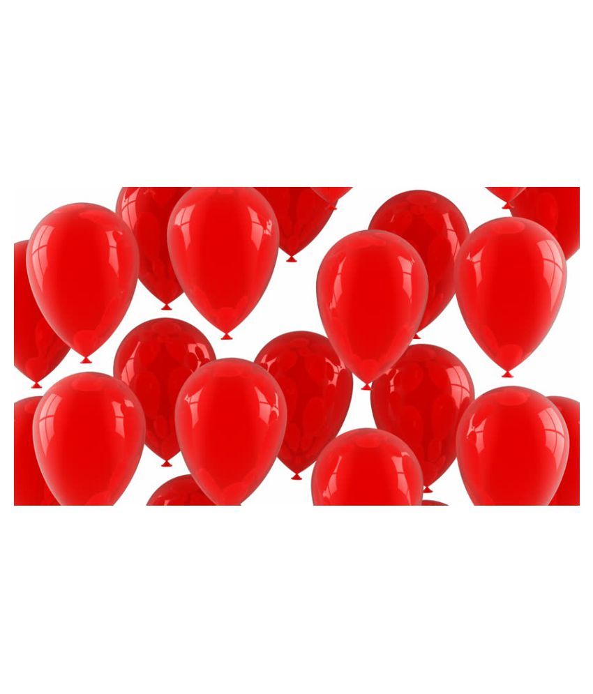     			Kiran Enterprises Red Balloons- Pack of 100