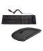 XBOLT 109 Keys Flexible Black USB Wired Keyboard Mouse Combo