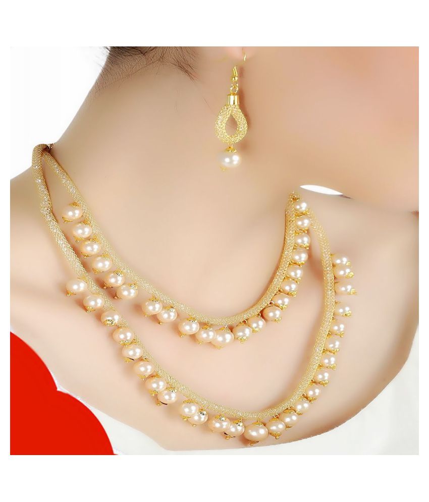 darshini designs alloy golden collar