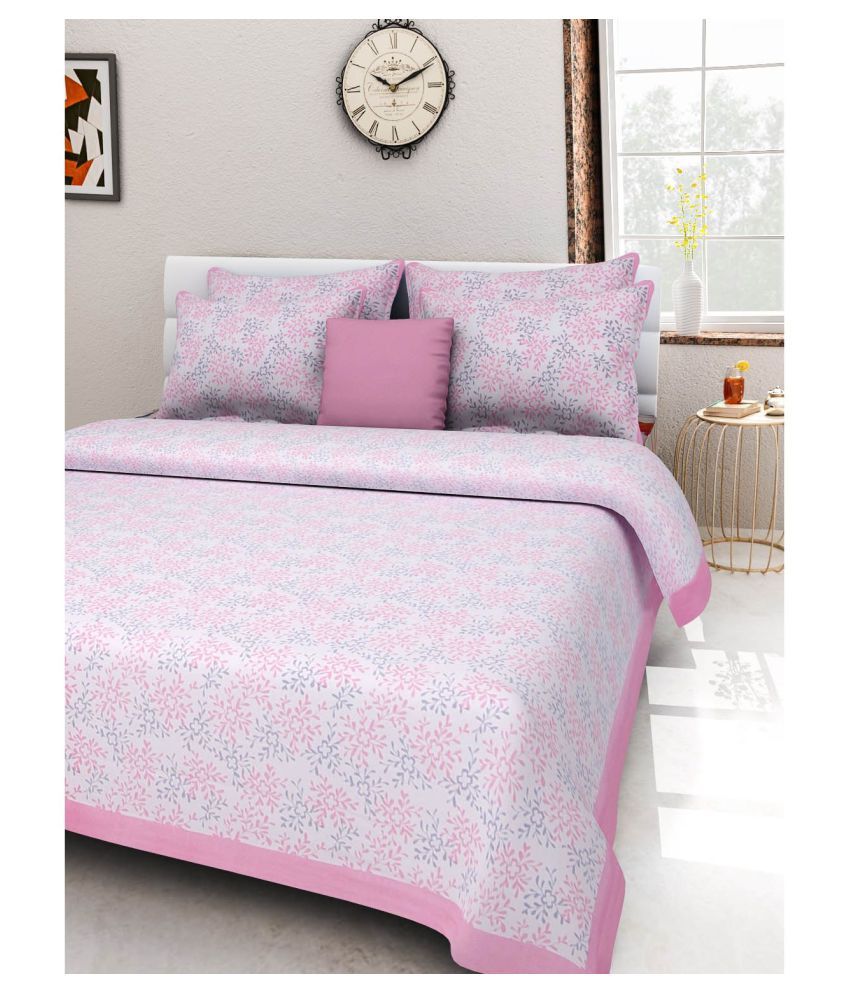 Rangun Cotton Double Bedsheet with 2 Pillow Covers - Buy Rangun Cotton ...