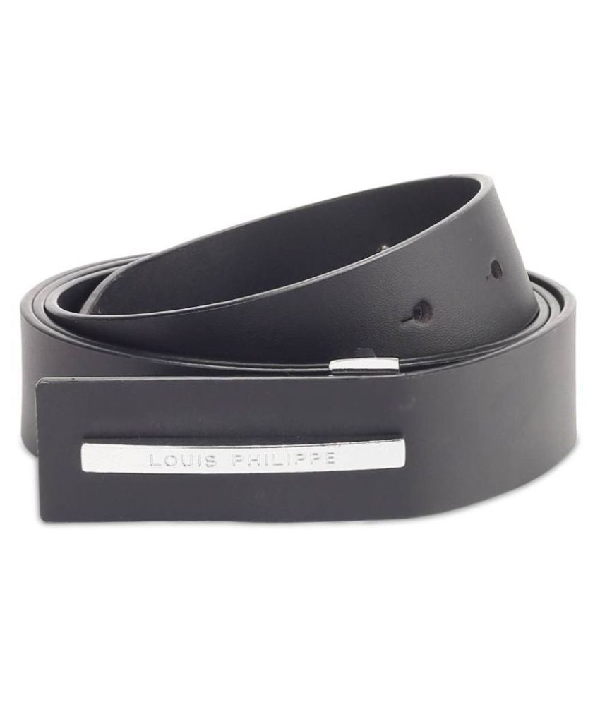 louis philippe belt Black Leather Formal Belt: Buy Online at Low Price in India - Snapdeal
