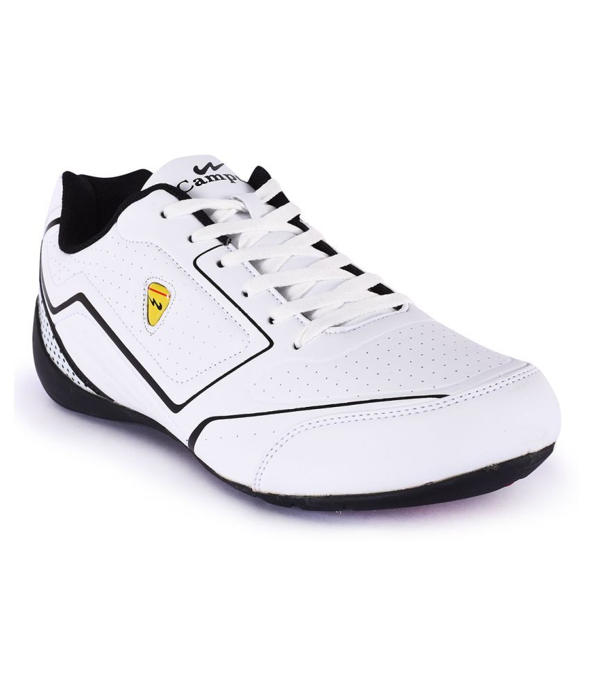     			Campus FLASH White Running Shoes