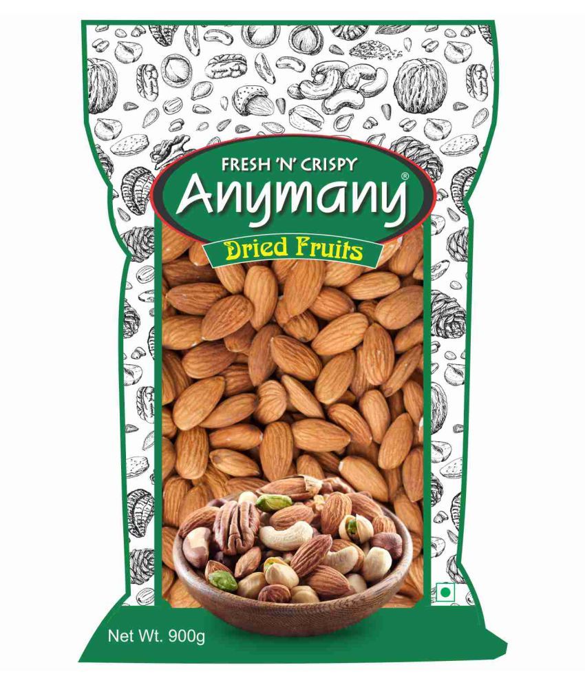 Anymany Almond 900 g with Nutraj Regular Walnut Kernels 1 Kg Buy