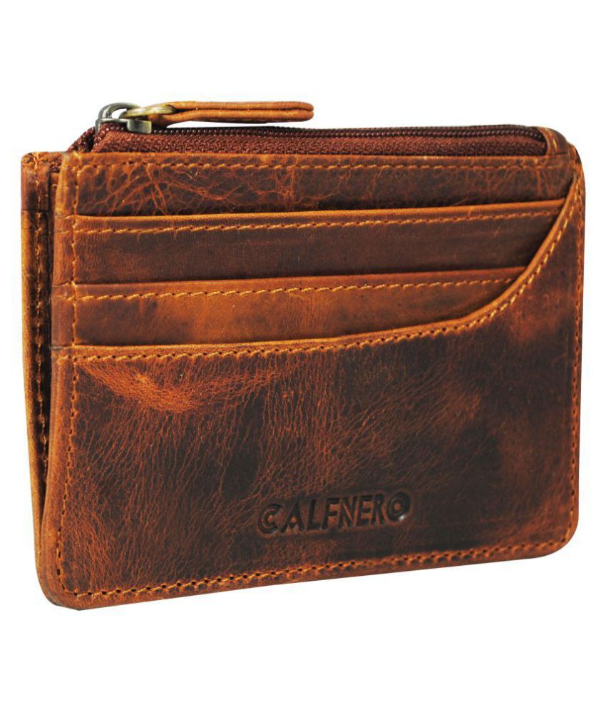 Calfnero Brown Card Holder: Buy Online at Low Price in India - Snapdeal