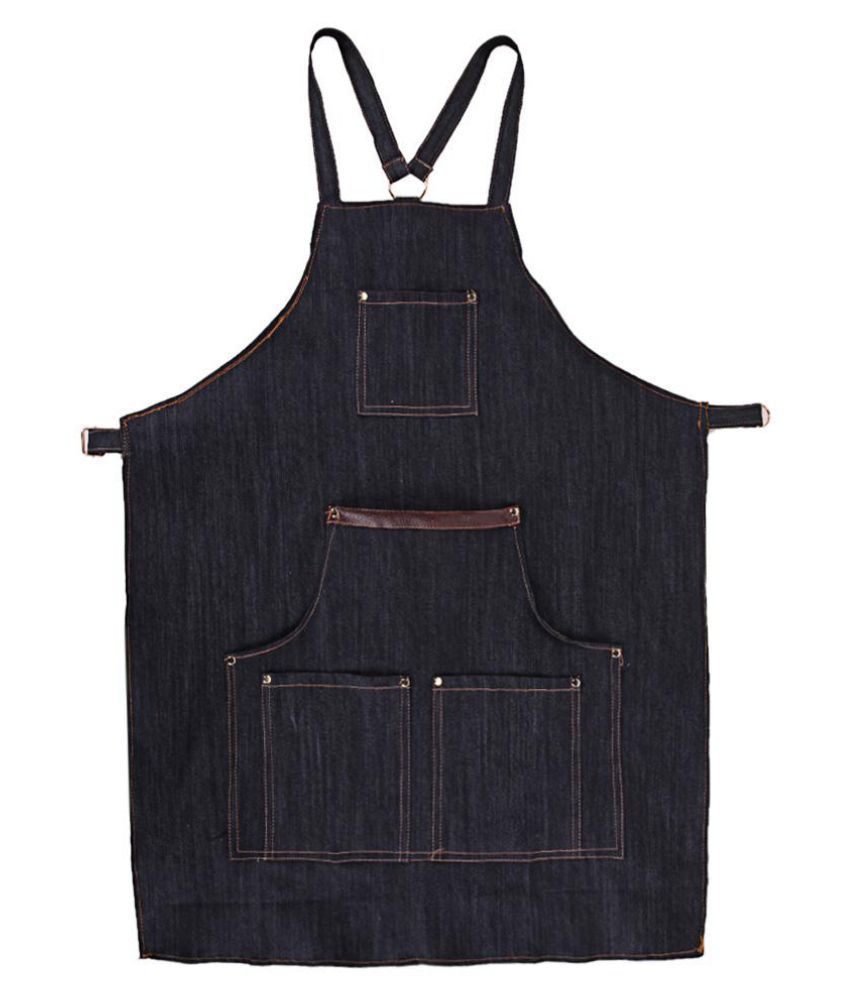 Work Apron Cafe Kitchen Cooking Bibs 
