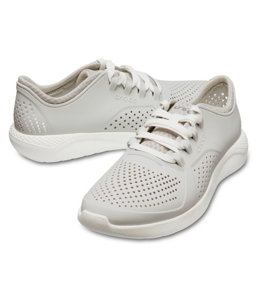 Crocs Relaxed Fit Sneakers White Casual Shoes - Buy Crocs Relaxed Fit ...