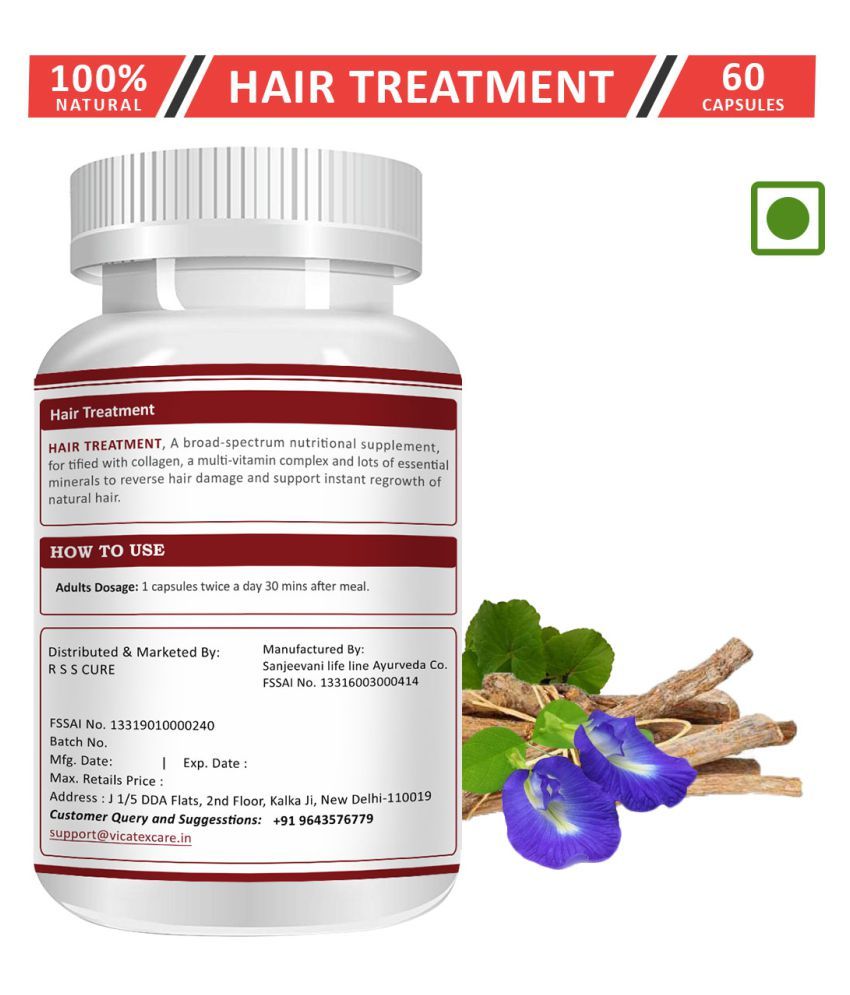Hair Treatment 100 Natural Herbal Supplement For Hair Loss 60