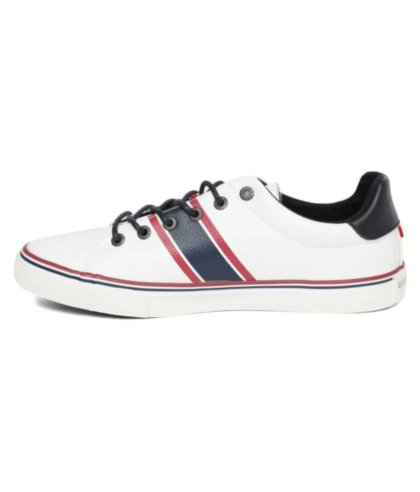 U.S. Polo Assn. Sneakers White Casual Shoes - Buy U.S. Polo Assn ...