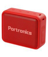 Portronics Dynamo:Portable Bluetooth Speaker with FM ,Red (POR 738)