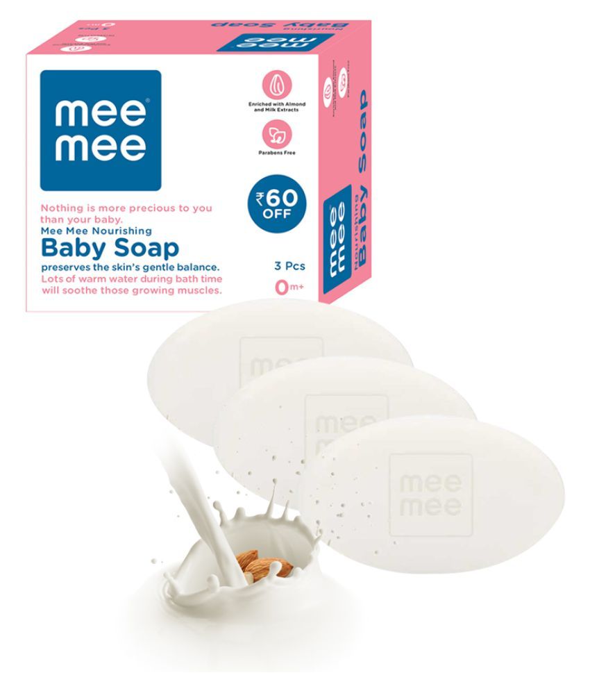 Mee Mee Natural Baby Soap 75 g ( 3 pcs ) Buy Mee Mee Natural Baby Soap