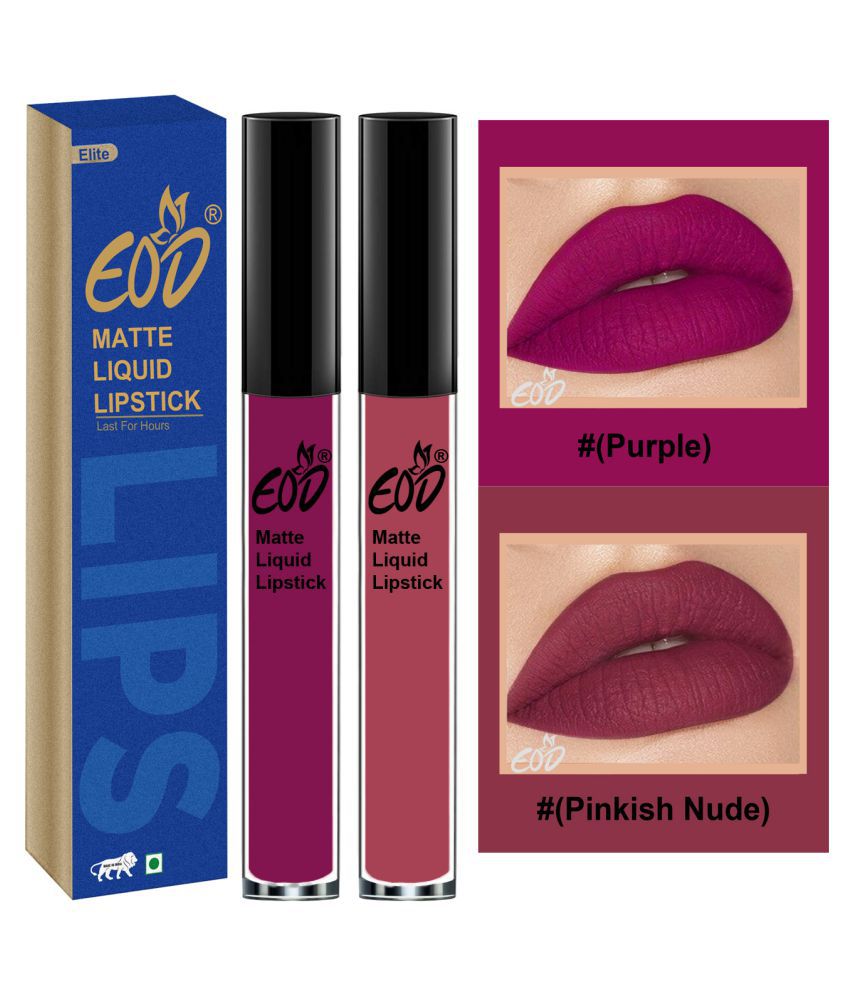 EOD Soft Matte Kiss Proof Vegan Liquid Lipstick Nude, Nude 