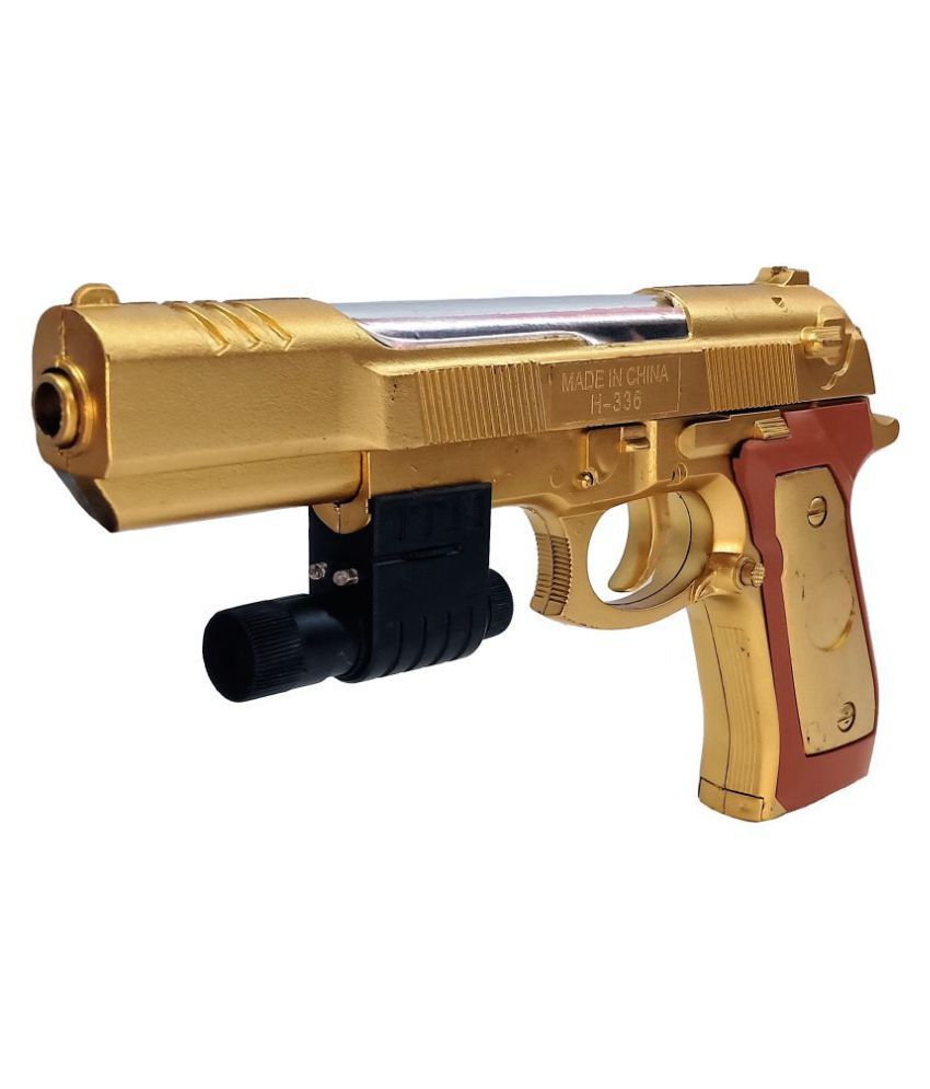 Darling Toys Gold Edition Pistol Mouser Toy Gun With Extra