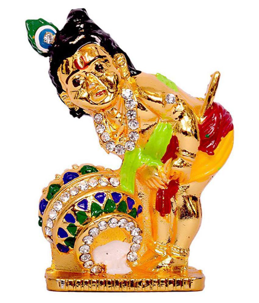     			RUDRA DIVINE Krishna Brass Idol - 6.5 cm