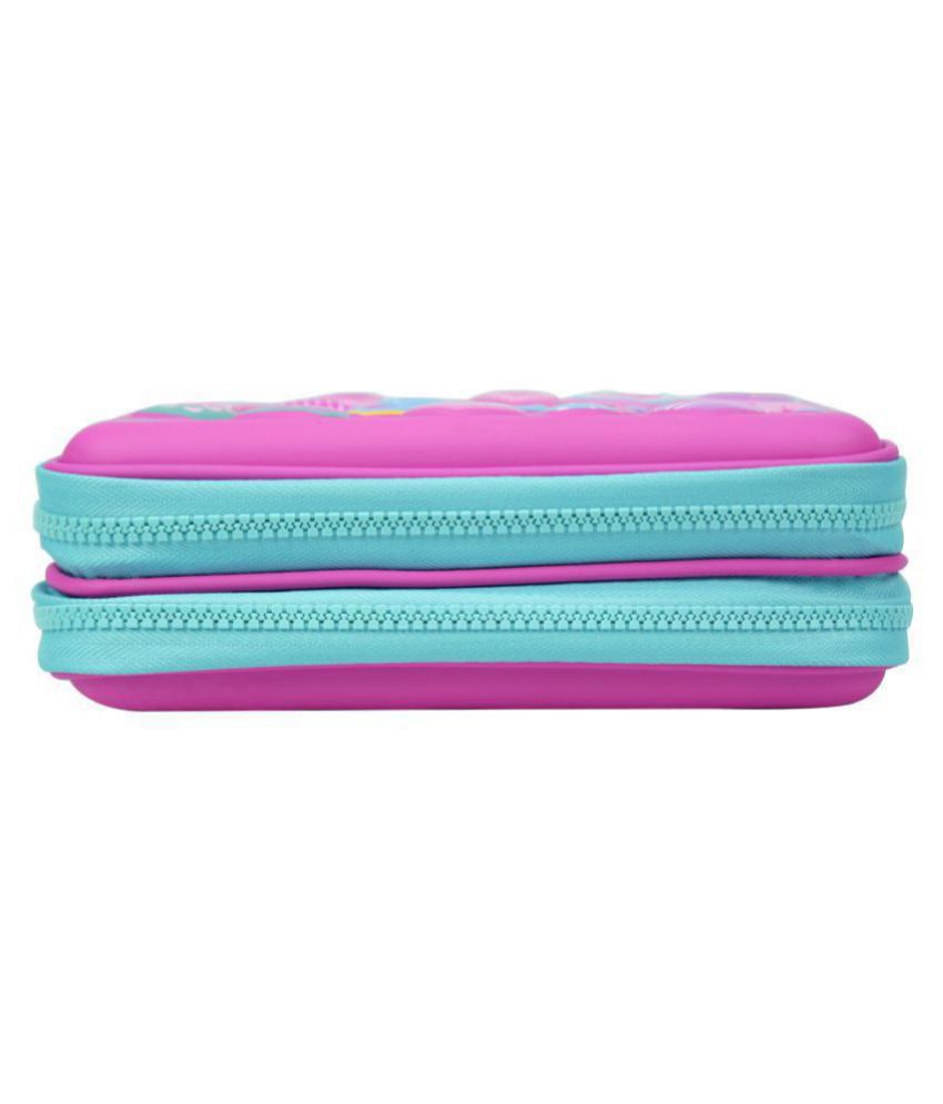 Smily Double Compartment Pencil Case (Pink) | Cute Pencil Cases For ...