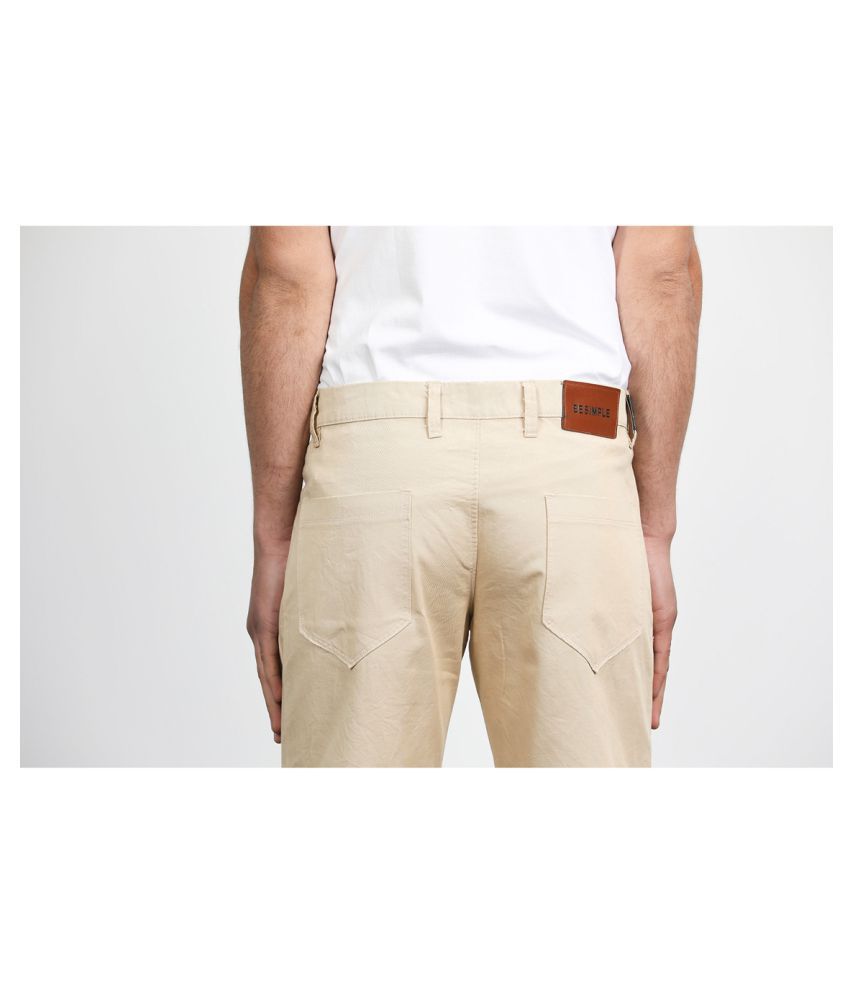 BESIMPLE Off-White Shorts - Buy BESIMPLE Off-White Shorts Online at Low