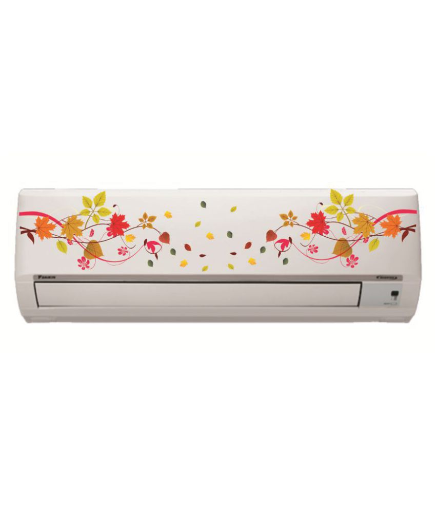     			Decor Villa AC Sticker Split Air Conditioner Sticker Floral Sticker ( 21 x 91 cms )
