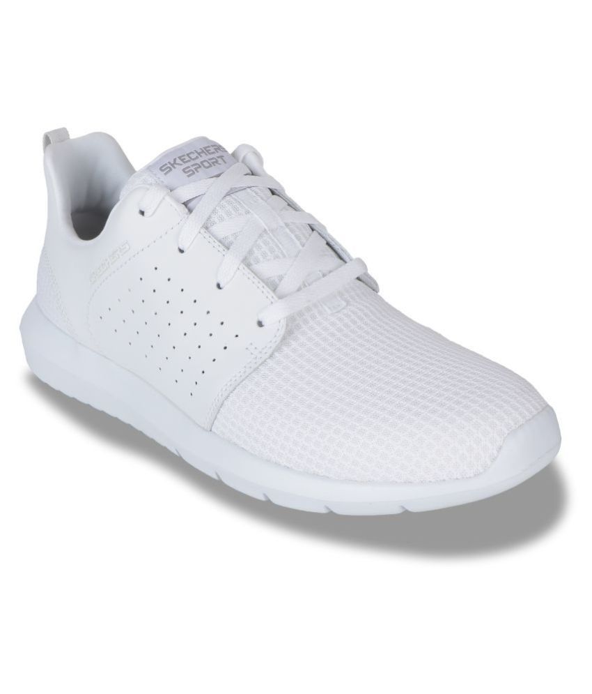 skechers white diamante trainers