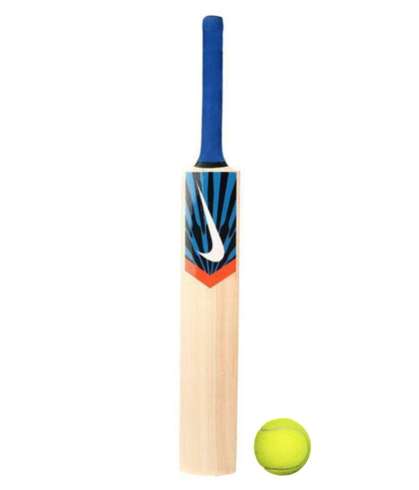 Nike (Bat - Full Size) Popular Willow - Cricket Bat With 1 Tennis Ball: Buy Online at Best Price 