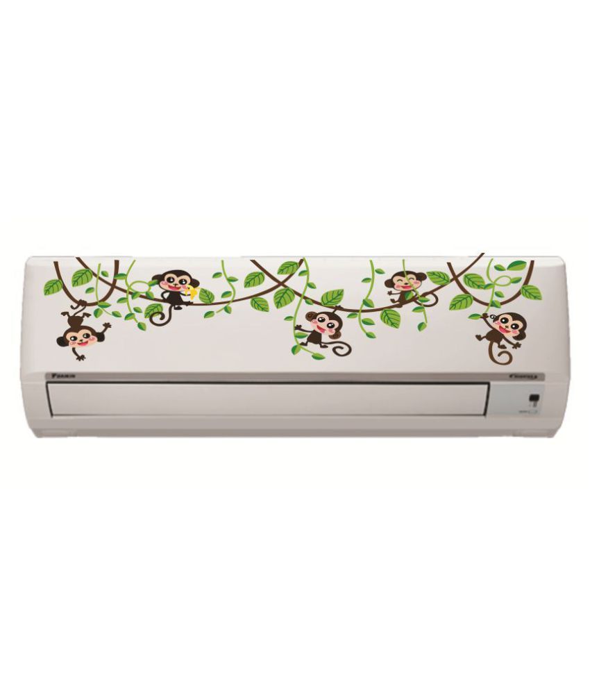     			Decor Villa AC Sticker Split Air Conditioner Sticker Floral Sticker ( 21 x 91 cms )