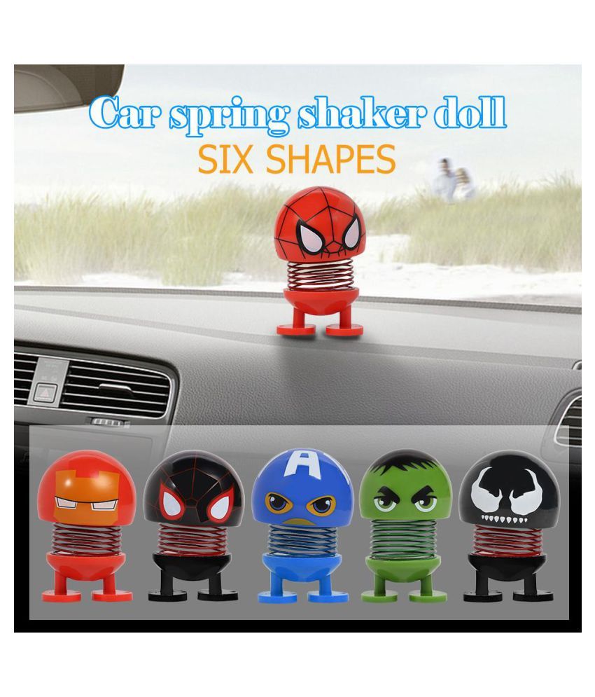 Car Decoration Accessory Toy Captain America Shaking The Head Dashboard Doll Nod
